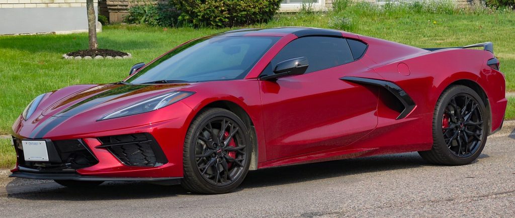 Corvette C8 parked