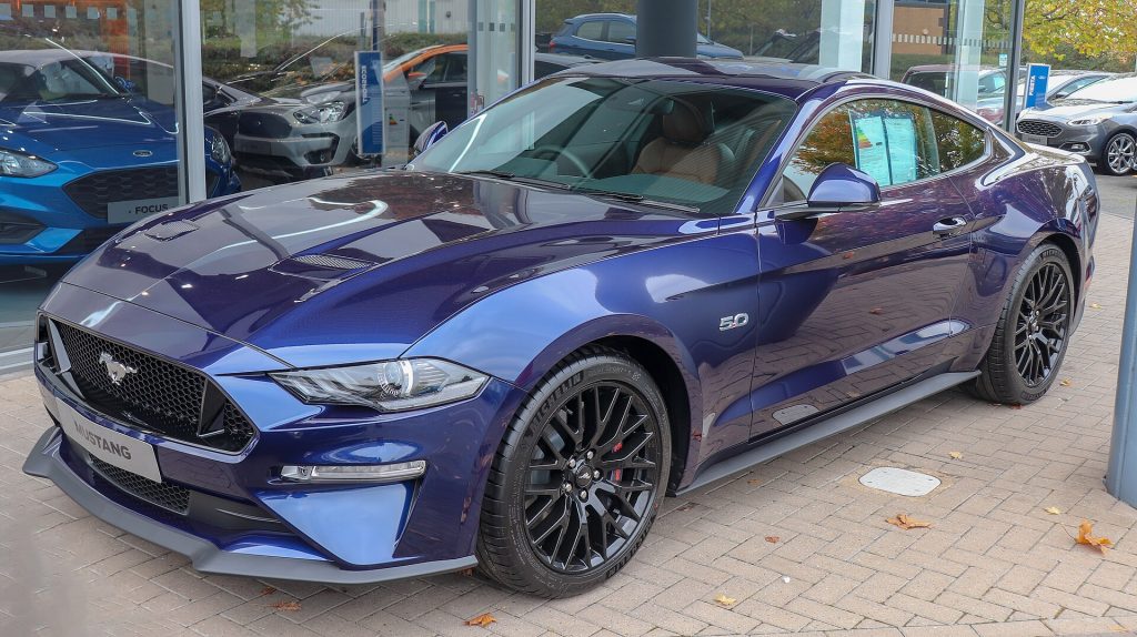 Mustang GT three-quarter front